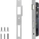 1PCS Silver Aluminum Alloy 2 Point Bolt Mortise Lock Replacement Fit for Pella Storm Door Handle Set Part with Screws