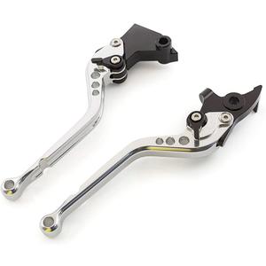 CNC Clutch Brake Levers Fit for RE Classic 350 350cc Meteor 2021-2025, Super Meteor 650 2023, Hunter 350 HNTR 2022-2024 Silver Long