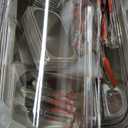 Lanstics 2PCS Pizza Topping Station 10 Pans Stainless Steel Spice Organizer Salad Bar Buffet Station with Spoons Ice Boxes Buffet Containers Set for Sauce Jam Ingredient Kitchen Restaurant Pantry