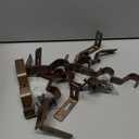 Double Curtain Rod Brackets, Heavy Duty, Bronze, 6 Pcs, Fits 3/4 & 5/8 Inch Rods, Wall Mount