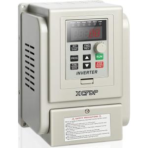 AC 220V/2.2kw 3HP Variable Frequency Drive,12A VFD Inverter Single Phase to 3 Phase Frequency Converter for Spindle Motor Speed Control(Single-Phase Input, 3 Phase Output)