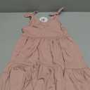 Arshiner Toddler Girl Summer Dress Little Girls Casual Beach Party Bowknot Sling Sundress with Pocket 1-7t (6-7 Years, Dusty Pink)