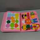 Gojmzo Busy Board Montessori Toys for Toddler Girl Birthday Gifts, Busy Book Sensory Toys for Toddlers, Learning Educational Toddler Travel Activities