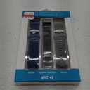 WITHit Designer Replacement Band for Fitbit Charge 2, Gray & Navy Silicone/Black Mesh (3-pack)  Secure, Adjustable, Fitbit Watch Band Replacement, Fits Most Wrists