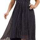 Ever-Pretty Plus Women's V-Neck Short Sleeves Plus Size Wedding Guest Dress Chiffon High-Low Formal Dresses, L