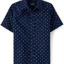 The Children's Place boys Short Sleeve Button Up Shirt L