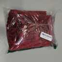 Corduroy Christmas Decorative Throw Pillow Covers, Boho Stripe Soft Square Cushion Case Home Decor for Living Room Couch Bed Sofa, Set of 2 Pack, Red, 18x18 Inch