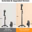 Upgrated 5-in-1 Magnetic Selfie Stick with Remote for Cell Phone 360° Rotation.Can Transforms into Mini Tripod/Camera Grip/Handheld Stabilizer/Phone Stand.Extend to 25 inches
