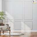 3 Sets Pre-Cut Wainscoting Panels Peel and Stick Wall Molding kit Self Adhesive Molding Trim for Walls 54x24 Inch