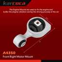 Nissan Altima 2.5L 2007-2017 Engine & Transmission Mount Set - Silver Rubber Mounts - A4353, A4339, A4350, A4340