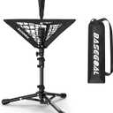 Baseball Tee for Kids,Batting Tee+Ball Caddy Set,Softball Tee,Youth Hitting Tee,Teeball Tee,Easy Adjustable Height and Carry Bag