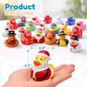 4E's Novelty Rubber Ducks for All Holidays, Bulk Pack of 42 - Includes 6 of Each Holiday, Patriotic July 4 Ducks, Halloween Ducks, Bath Toys for Kids, Gift for Jeep Owners, Jeep Ducking