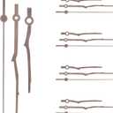 Uonlytech 5 Sets Wooden Clock Hands Replacement for Wall Clock DIY Repair Kit Black Walnut Finish