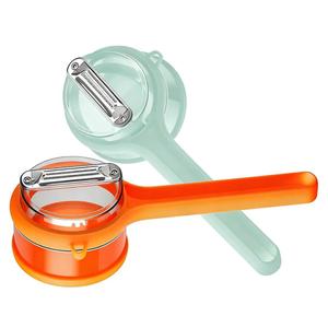 Kitchen Special Fruit Peeler with Box Storage,2026 New DoubleSided Stainless Steel MultiFunction Peelers with Catcher Peeler with Storage Bucket,Vegetable Peeler for Home Kitchen,Veggie(2PCS)