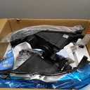 2PCS Headlight Assembly Set With Bulbs For 2015 2016 2017 2018 Ford Focus S SE ST SEL Titanium Replacement Focus MK3 Facelift Halogen Pair Headlamps Chrome Housing Amber Reflector FO2502339 FO2503339