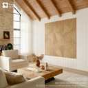 Soon Global Acoustical Wall Panels, 6-Piece 23.62 X 23.62 Inches Art Acoustic Panels, Decorative Acoustic Panels, Acoustic Wall Panels, Sound Absorbing Wall Art, Timber Spiral