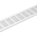 Vent Systems 20 x 3 Inch (Outer Dimensions) Air Supply Ventilation Grille - White Aluminum Rectangle Intake/Exhaust Door Vent Deflector - HVAC for Home Improvement Floor, Wall Duct Cover
