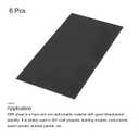 MECCANIXITY ABS Plastic Sheet 24 Inch x 12 Inch x 0.06 Inch ABS Styrene Sheets for Building Model DIY Crafts Panel Black 6 Pcs