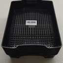 Anbers Black Plastic Storage Baskets, Stackable Office Organizer Trays, 6 Packs