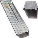 A-M Gutter Guard Premium Heavy-Duty Lifetime Quality Aluminum - Leaf & Debris Protection, (5 Inch - 100 Feet, Mill Finish) - DIY Easy - Made in The USA