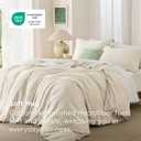 Bedsure Duvet Cover King Size - Soft Double Brushed Bedding Set for Kids & Adults, Zipper Closure, 3 Pieces, Includes 1 Duvet Cover (104"x90") & 2 Pillow Shams, NO Comforter, Light Beige
