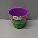 Zcaukya 3 Pack Halloween Buckets, Halloween Plastic Candy Pails, Portable Plastic Candy Trick or Treat Basket for Halloween Party Supplies, Orange Purple Green