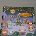 Advent Calendar 2025 with 3 Cute Jumbo and 21 Mochi Squishy Toys - 24 Days Christmas Countdown Calendar Gifts for Kids Girls Boys Teen Toddlers (Cartoons)