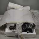 PORTRES 27.5" Ceramic Table Lamps for Bedroom Living Room Lamps Set of 2 Modern Bedside Nightstand Lamp Farmhouse Vintage Rustic Boho Retro Large Table Lamps Light Home Office Desk Deco Gifts, Black