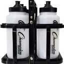 Champion Sports Plastic Water Bottle Set, Quart, Black