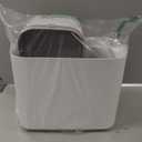 CTIME Touchless Automatic Bathroom Trash Can with Lid - 3 Gallon Slim Motion Sensor Garbage Can for Bedroom, Kitchen, Office - White (6" W x 11" L x 13" H)