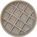 Ceramic Slow Feeder Cat Bowls 6 Inch Shallow Whisker Friendly Cat Food Bowls Grid Cat Dishes Pet Plate for Cat and Puppy, Dishwasher Safe (Grey)