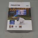 Mini Projector, Projector with Wifi and Bluetooth Built-in Battery 4K Portable Projector for Outdoor Bedroom, Smart Projectors 1080P Compatible with iphone/TV Stick/HDMI/Laptop