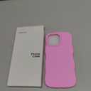 ORNARTO for iPhone 16 Pro Max Case 6.9"  Cute Curly Wave Edge | Camera Control Button | Shockproof Protective Liquid Silicone 16 Pro Max Phone Cover for Women Girls, Baby Blue