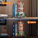Lumibricks Toy-Store Lighting Building-Bricks Set City Town Modular Townhouse Toy Shop Dollhouse LED Light Display Model 3086 Pcs Construction Kit for Adults and Teens