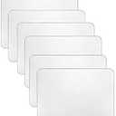 YoleShy 6 Pcs Plastic Placemats, Heat Resistant Washable Table Mats for Dining, Kitchen (17'' x 11''), Clear