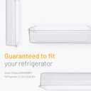 Smart Choice 241505301 Upper Shelf Refrigerator Door Bin Clear, Impact Resistant Freezer Replacement Compatible with Frigidaire 240430321 241505305, Fits Select Frigidaire & Kenmore Models