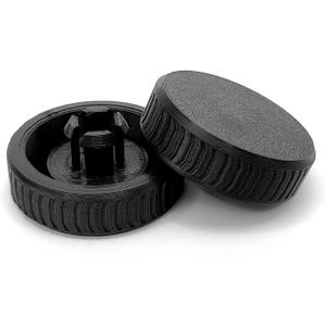 ODO LUCK 2PCS Black Upgraded Replacement Wheel for Hart 20V Stick Vacuum (HPSV50B,HPSV50,HPSV01B), Replacement Wheels Accessory