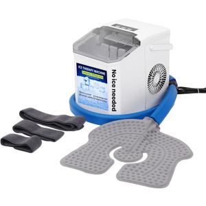 Ice-Free Cold Therapy Machine for Knee Pain Relief, Portable No Ice Needed Cryotherapy System with Adjustable Temperature Control, Universal Pad for Arthritis, Surgery, Injury Recovery, Swelling