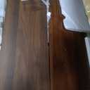 31.5''W Walnut Shoe Storage Cabinet for Entryway with 2 Flip Drawers, Fluted Slim Shoe Cabinet, Free Standing Wooden Shoes Organizer for Foyer, Hallway