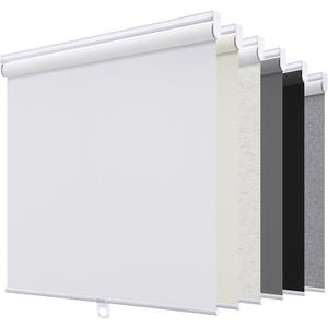 SUNOFF Blackout Cordless Roller Shades Blinds,22" W x 72" H,White
