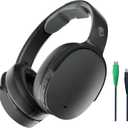 Skullcandy Hesh ANC Wireless Over-Ear Bluetooth Headphones with Charging Cable, Active Noise Cancelling, Up to 22 Hrs Battery, Foldable Lightweight Design, Microphone for iPhone Android - True Black