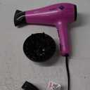 Conair Hair Dryer with Retractable Cord, 1875W Blow Dryer, 3 Heat Settings, 2 Speeds, Blow Dryer with Diffuser and Concentrator Attachments, Ionic + Tourmaline Technology, Pink