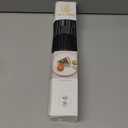 HeloHo Black Placemats Set of 4 Heat-Resistant Washable Place Mats Non-Slip Vinyl Woven Table Mats Wipeable Placemat for Kitchen Dining Table Decoration Indoor Outdoor