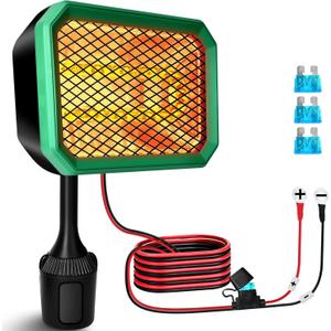 Golf Cart Heater Electric Battery Operated, 400W Safe & Fast Silent Carbon Fiber Heater with 360 Rotatable Head, Compatible with Yamaha/Club Car/EZGO 48V, Golf Gifts Cart Accessories