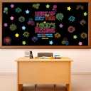 Sayglossy 2026 Happy New Year Bulletin Board Decoration Set for Classroom 2026 Christian Bulletin Board Cutouts for Preschool Classroom Supplies School Home New Year Chalkboard Decor
