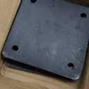 Rocaris 4 Pcs 6 X 6 X 1/4 Inch A36 Steel Plate Hot Rolled, Steel Base with 4 Holes Metal Square for Construction Boards, Structure Support, Weldable Square and Industrial