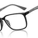 BLUEMOKY Blue Light Reading Glasses for Men，Sport Square Frame Readers, Anti Glare Computer Glasses
