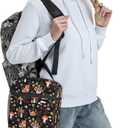 Gianlaima Mushroom Vintage Rustic Farmhouse Autumn Insulated Lunch Box For Women Man, Portable Lunch Bag Reusable Cooler Tote For Office Work Travel Picnic Camping Beach