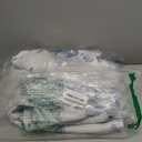 100% Blackout Curtains Blue Floral Pattern Curtains 84 Inches Long for Bedroom Watercolor Leaf Print Thermal Insulated Drapes for Living Room Darkening Rod Pocket Window Curtains 2 Panels (Back Tab | Blue)