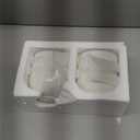 SOUJOY 12 OZ Small Ceramic Bowls, Set of 6 White Cereal Bowls, Embossment 4.5 Inch Dessert Ice Cream Bowl for Side Dishes, Rice, Soup, Snack, Fruits, Yogurt, Portion Control, Microwave/Dishwasher Safe